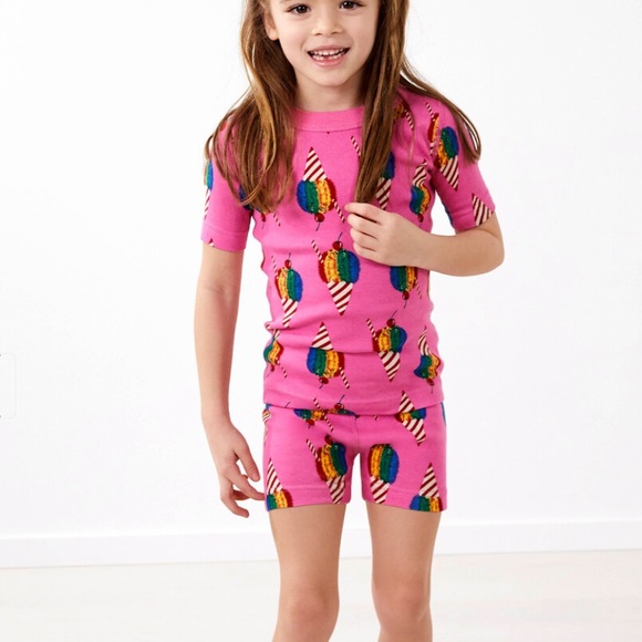 🍦NWT🍦Hanna Andersson-Snow Cone-Organic Pajama - Picture 2 of 3